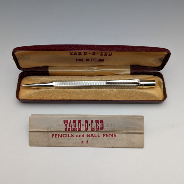 1964 英國復古 Yard O' 紅色純銀六角鉛筆(附盒子)